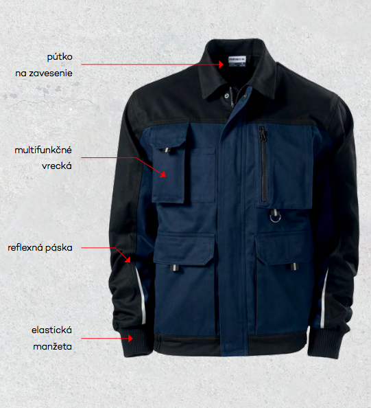 Rimeck Woody giacca da lavoro da uomo, blu scuro