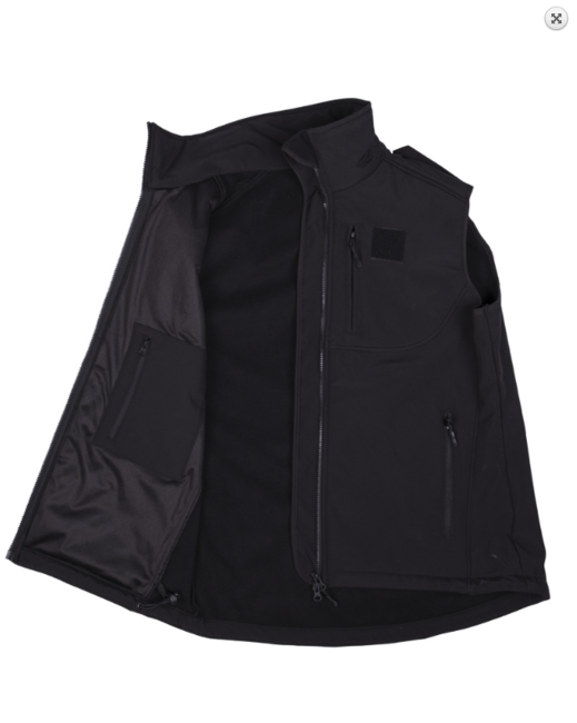 Mil-Tec gilet Softshell, nero