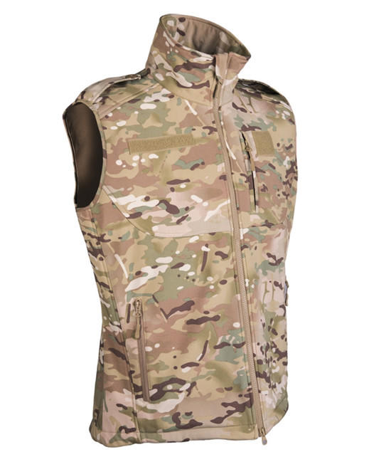 Mil-Tec Gilet Softshell, Multitarn