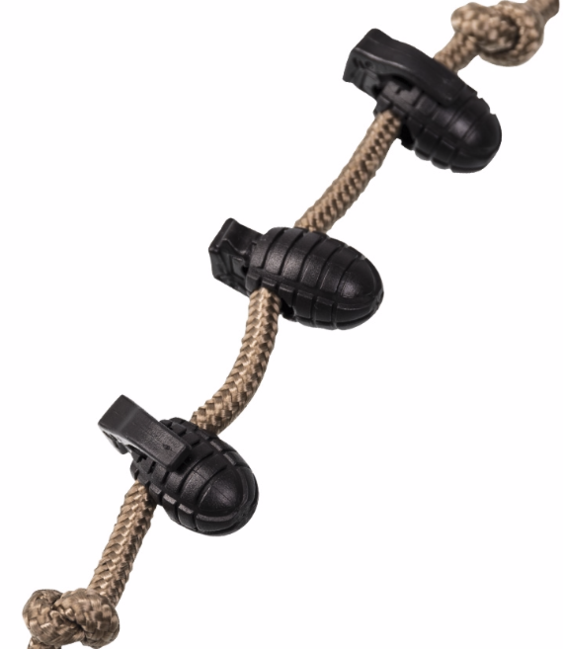 Mil-Tec estremità del cordino Garnet 10 pezzi, nero