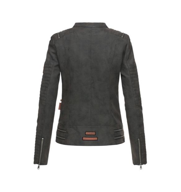 Marikoo Akikoo giacca in pelle da donna, nera