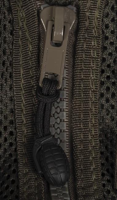 Mil-Tec Garnet cordino con cerniera, nero