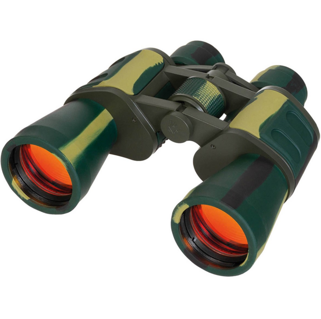 MFH 10 x 50 binocolo pieghevole, woodland, obiettivo rubino