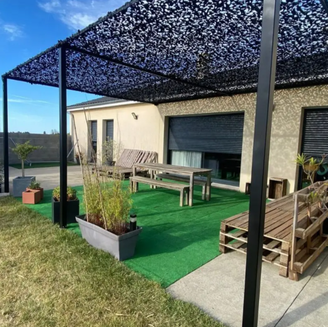 WARAGOD Chameleon Camouflage Net 2x3m, Black