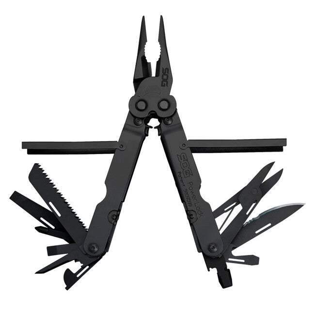 Sog Powerlock multi-tool, ossido nero, fodera in nylon
