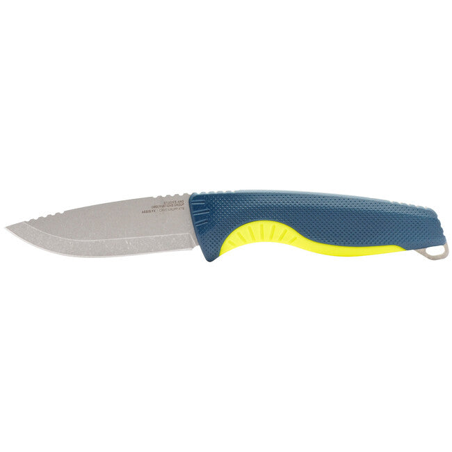 Sog Aegis FX coltello fisso, indaco e giallo acido