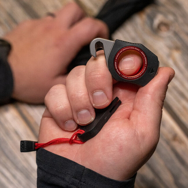 Sog Rapid Rescue coltello fisso, nero + rosso