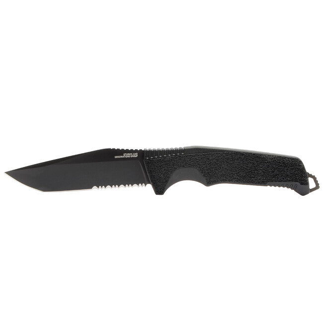 Sog Trident FX coltello fisso, blackout partailly serr