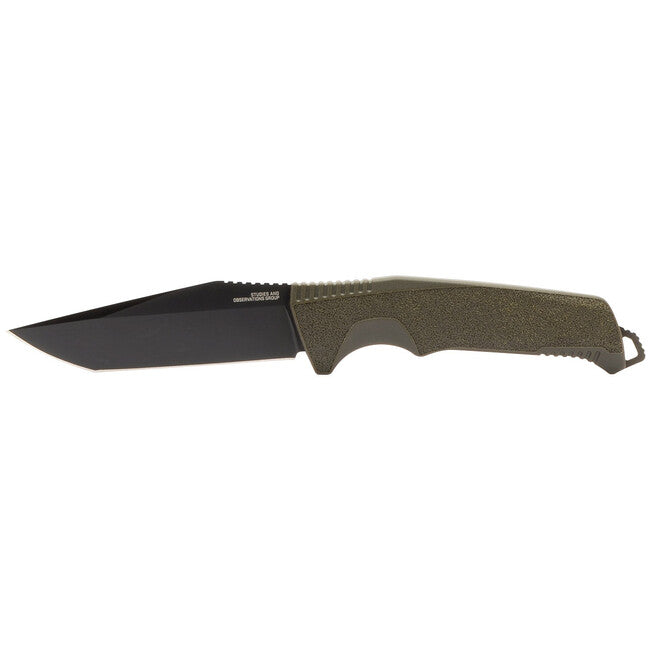 Sog Trident FX coltello fisso, verde od - bordo dritto