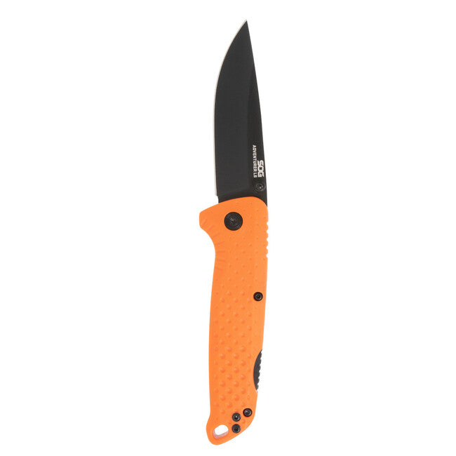 Sog Adventurer lb coltello da chiusura, arancione e nero