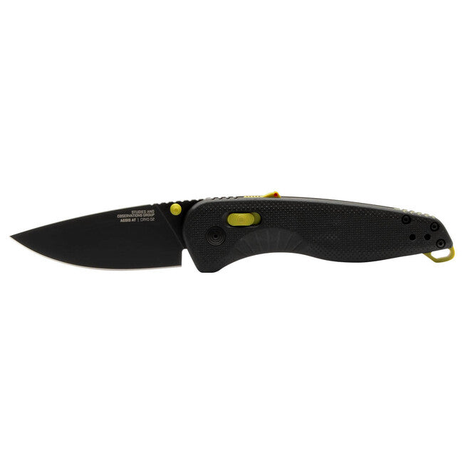 Sog Aegis AT coltello da chiusura, nero + moss