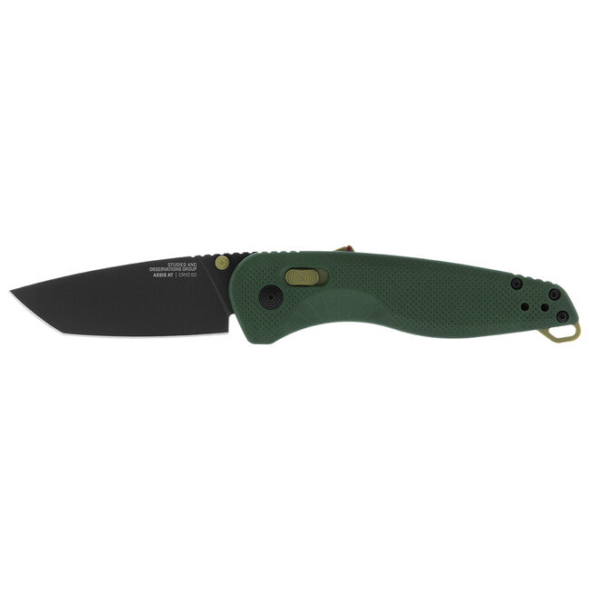 Sog Aegis AT coltello da chiusura - tanto - foresta e muschio