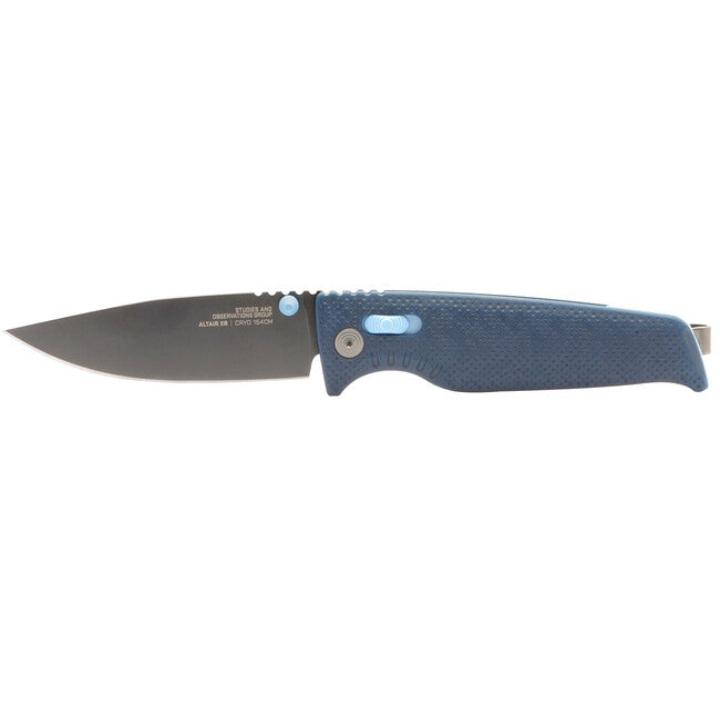 Sog Altair Xr coltello da chiusura, nero inchiostro di seppia e blu pietra