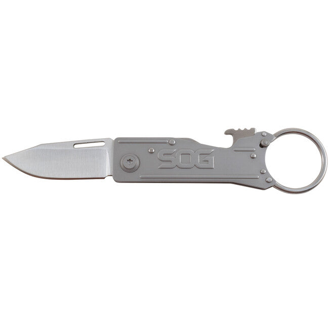 Sog Keytron coltello di chiusura - satinato, diritto