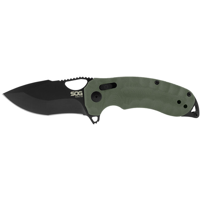 Sog Kiku XR coltello da chiusura, verde od g10