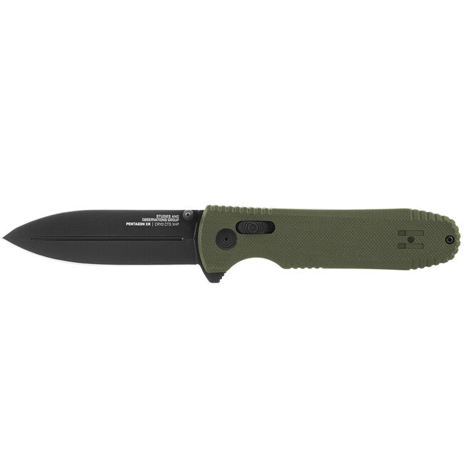 Sog Pentagon Xr coltello da chiusura, verde od