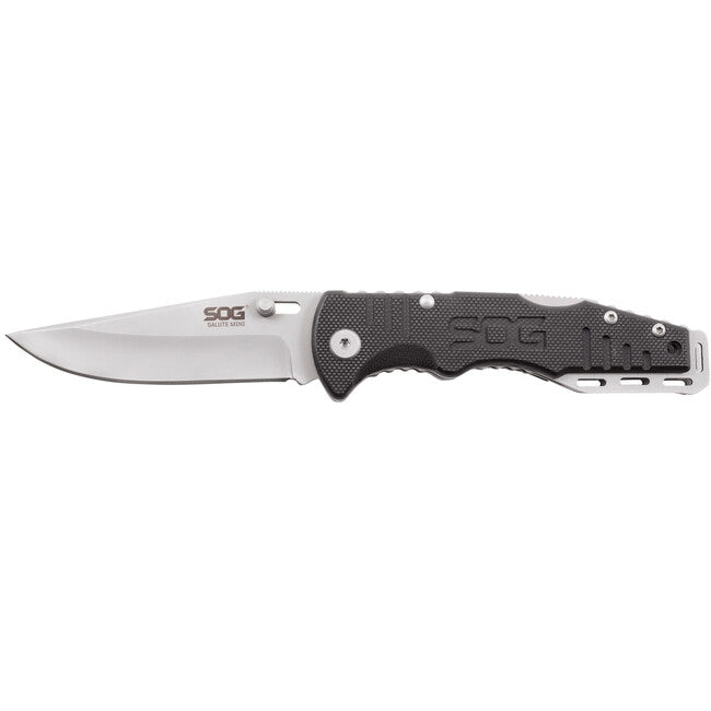 Sog Salute Mini coltello da chiusura, bead blast, g10