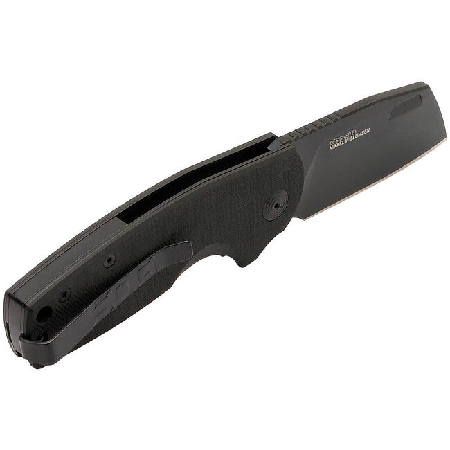 Sog Stout SJ coltello da chiusura - mannaia, nero