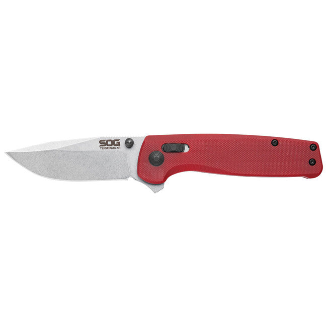 Sog Terminus Xr G10 coltello da chiusura , crimson