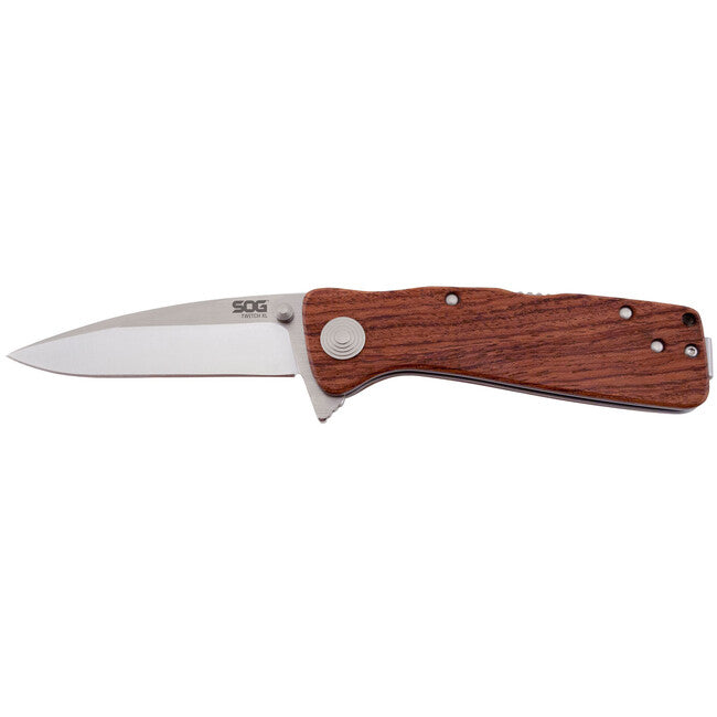 Sog Twitch XL coltello da chiusura - MANICO IN LEGNO