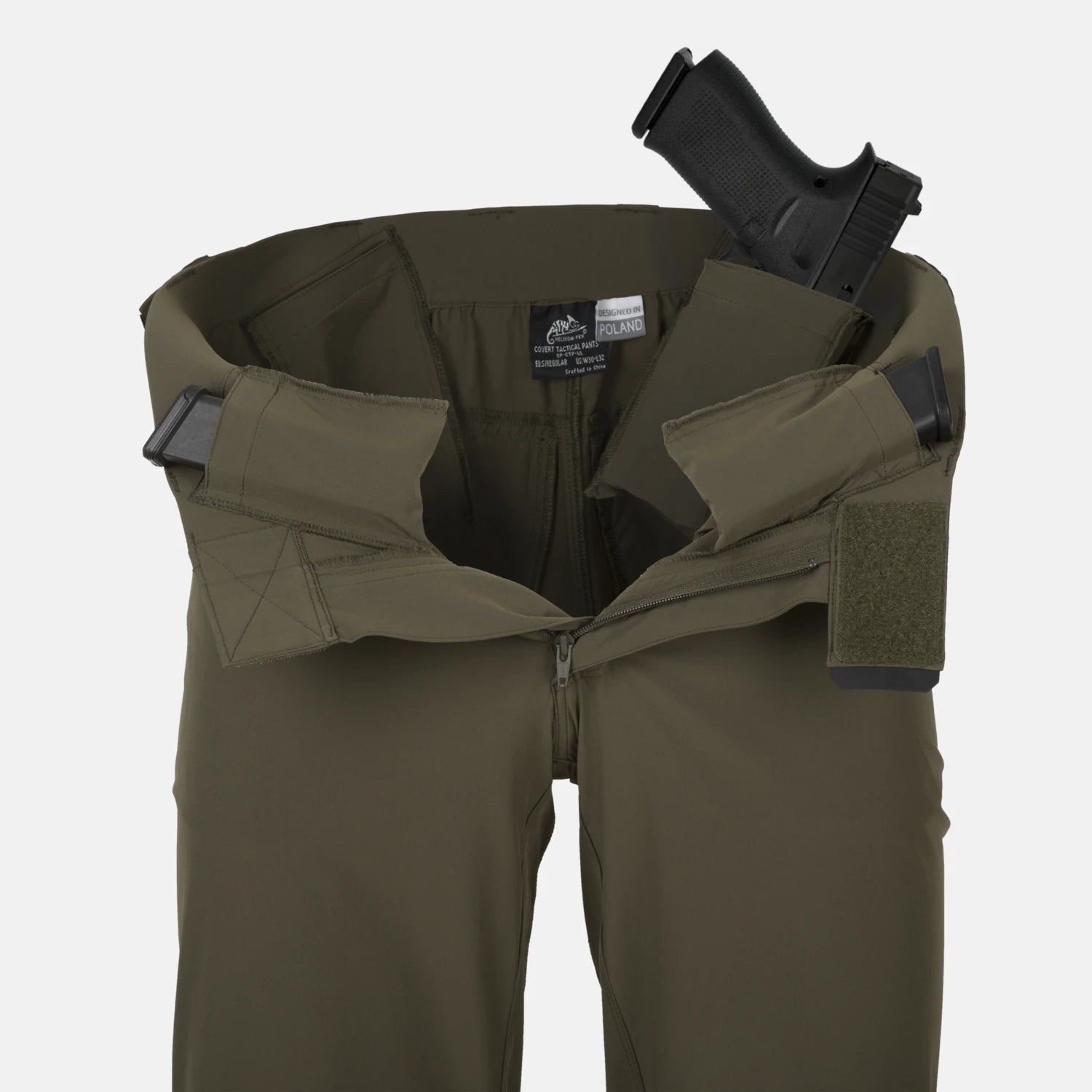 Helikon-Tex COVERT nohavice VersaStretch taktické Versa Stretch Lite, Taiga Green – detail 9