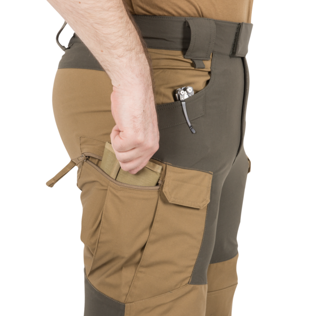 Helikon-Tex Hybrid Outback pantaloni - duracanvas, grigi cenere/nero
