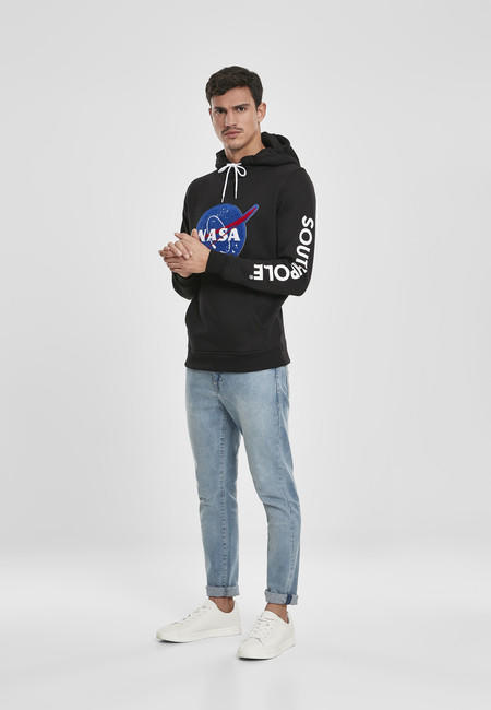 NASA Southpole Insignia Logo felpa con cappuccio da uomo, nera
