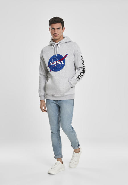 NASA Southpole Insignia Logo felpa con cappuccio da uomo, grigia