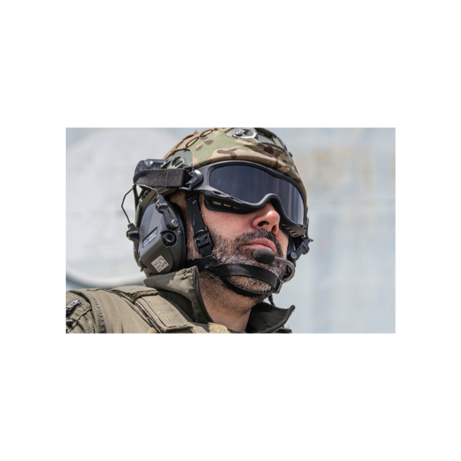 Wiley X Spear Tactical Glasses - Smoke + Clear Lenses + Light Rust / Matte Black Frame