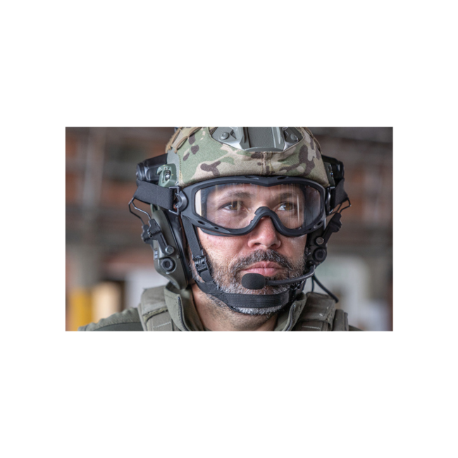Wiley X Spear Tactical Glasses - Smoke + Clear Lenses + Light Rust / Matte Black Frame