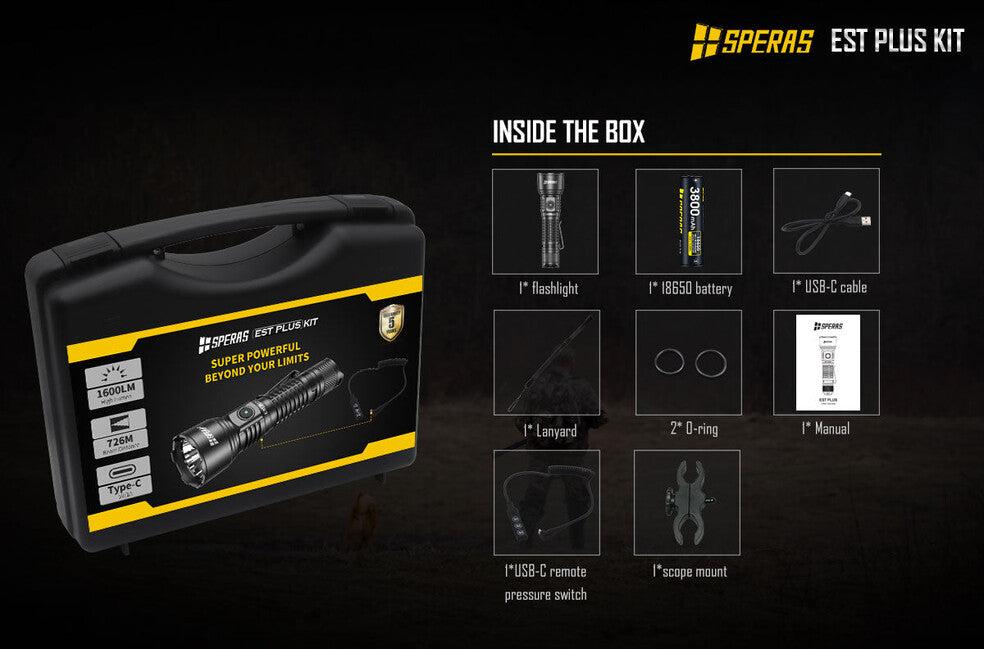Speras Est Plus Kit torce 2100LM 726M