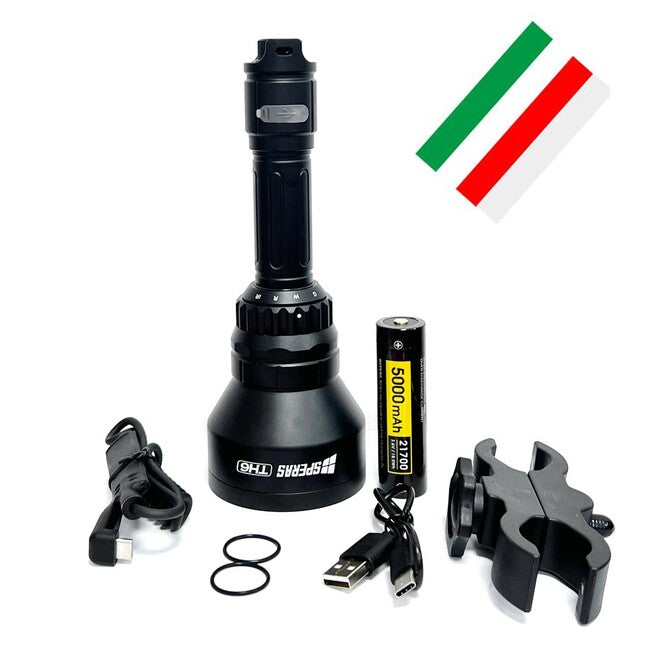 Speras Th6k set torcia per cacciatori 4v1 800lm