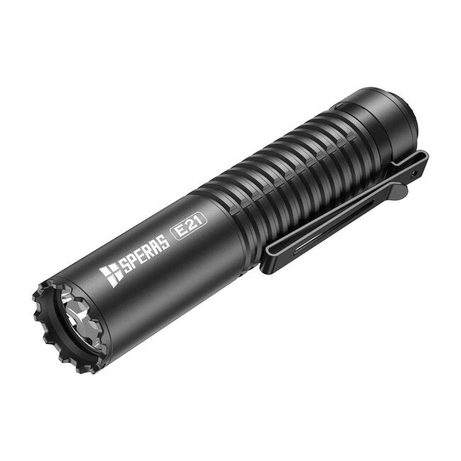Speras E21 torcia tattica ricaricabile 2000LM, nero