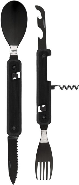 Akinod A02B00004 set multifunzione 13h25, finitura a specchio nero, legno di ebano