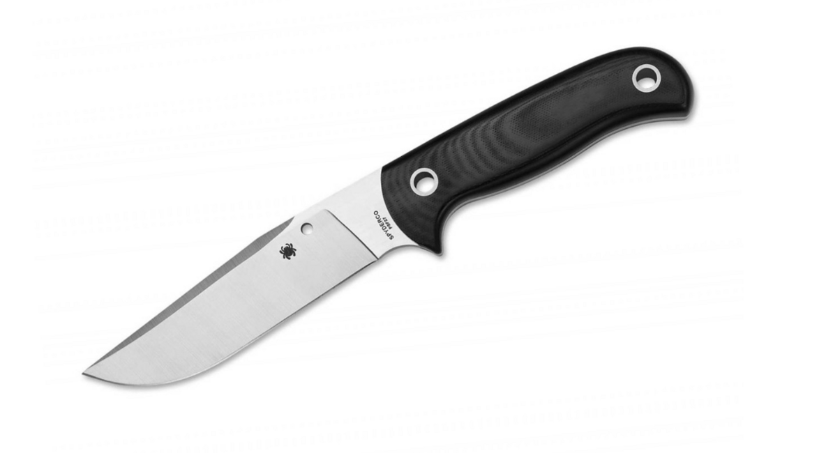 Spyderco Bradley Bowie coltello a lama fissa 13 cm, nero