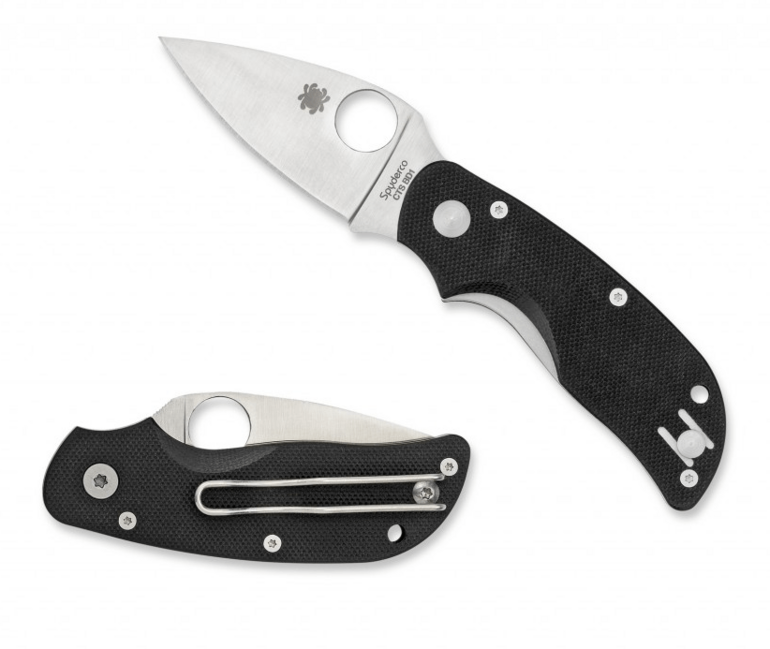 Spyderco Cat coltello tascabile 6,3 cm, nero, G10