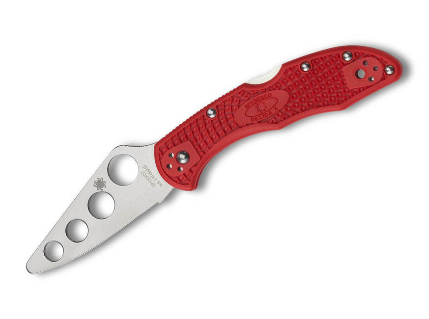 Spyderco Delica 4 lightweight trainer coltello da allenamento tascabile 7 cm, rosso