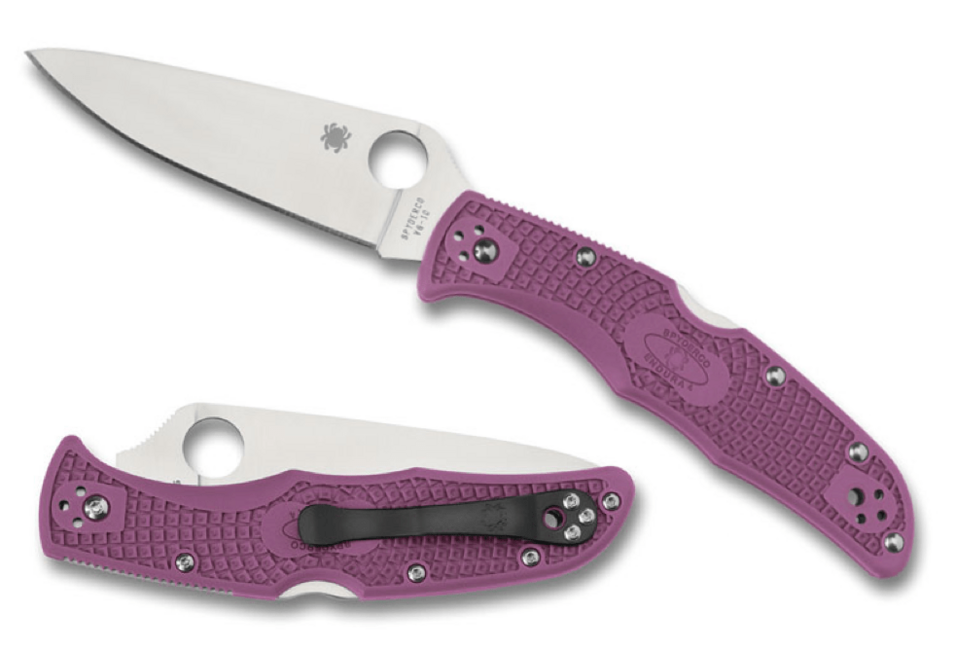 Spyderco Endura 4 coltello tascabile 9,5 cm, viola, FRN