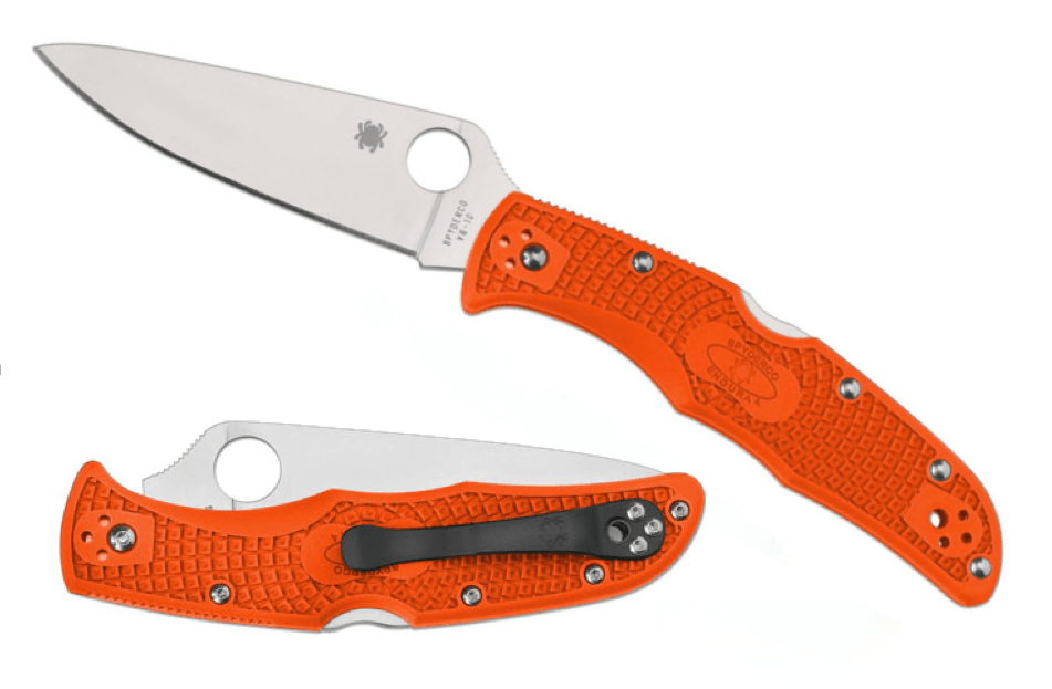 Spyderco Endura 4 coltello tascabile 9,5 cm, arancione, FRN