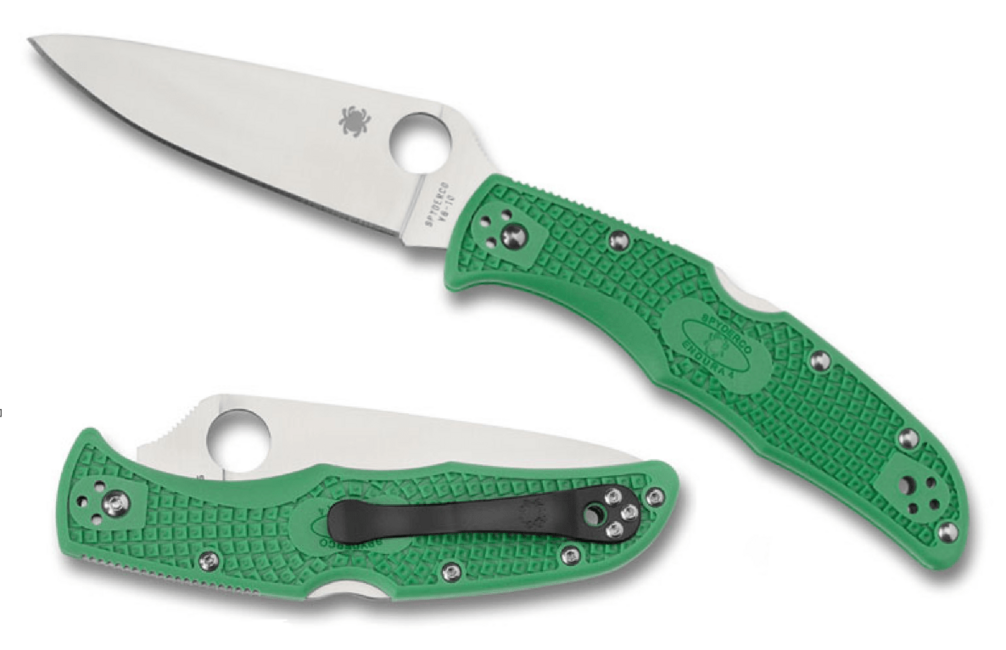 Spyderco Endura 4 coltello tascabile 9,5 cm flat ground, verde, frn