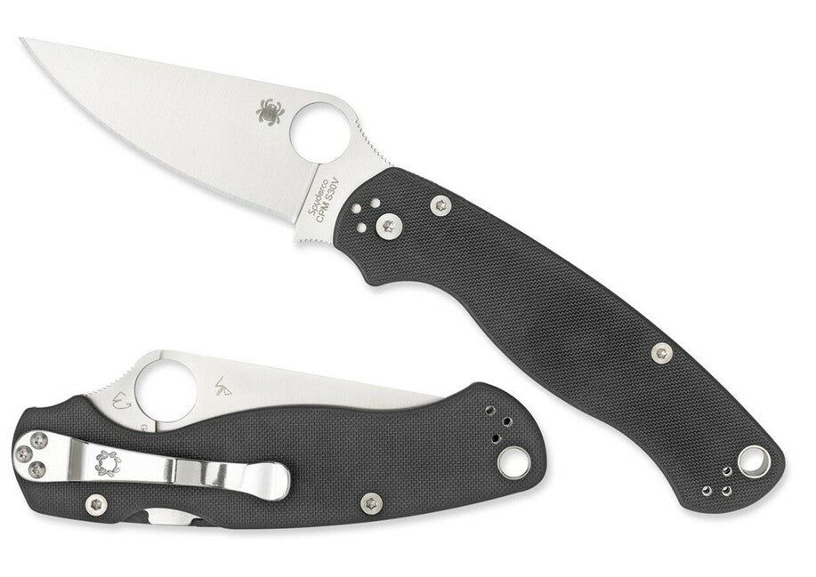 Spyderco Para Military 2 coltello tascabile 8,7 cm, nero, G10