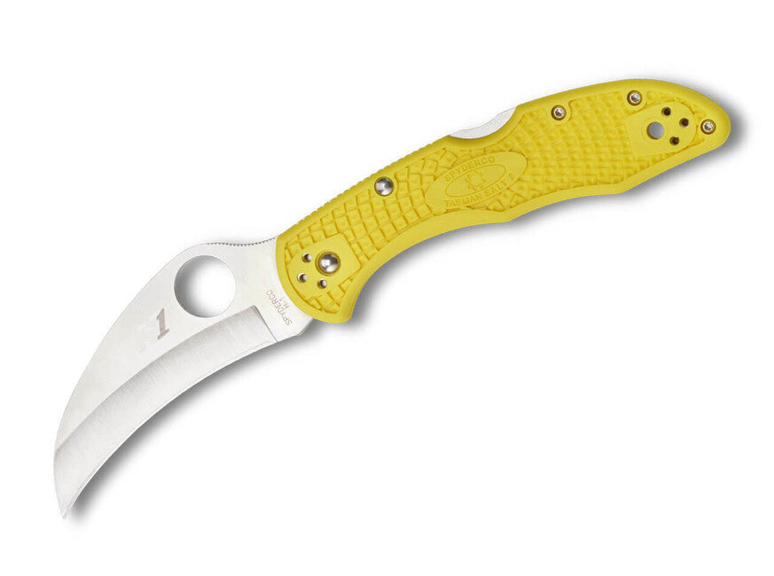 Spyderco Tasman Salt 2 coltello da pesca 7,4 cm, giallo, frn