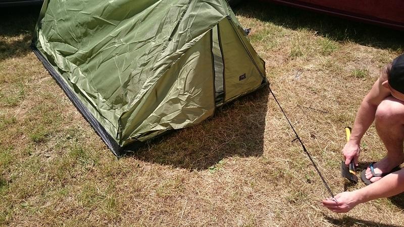 MFH minipack tenda per 2 persone 213x137x97cm, oliva