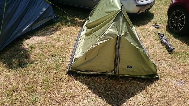 MFH minipack tenda per 2 persone 213x137x97cm, oliva