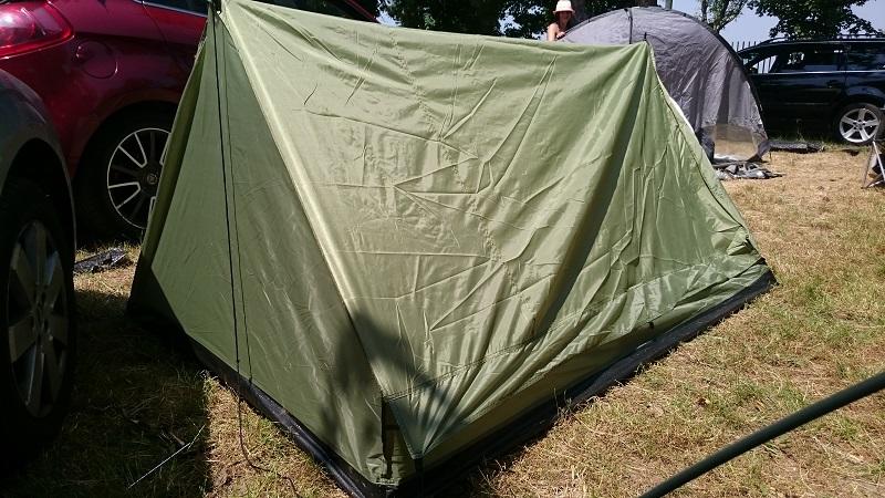 MFH Minipack tenda per 2 persone 213x137x97cm, bw tarn