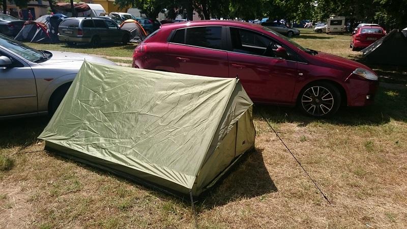 MFH Minipack tenda per 2 persone 213x137x97cm, bw tarn