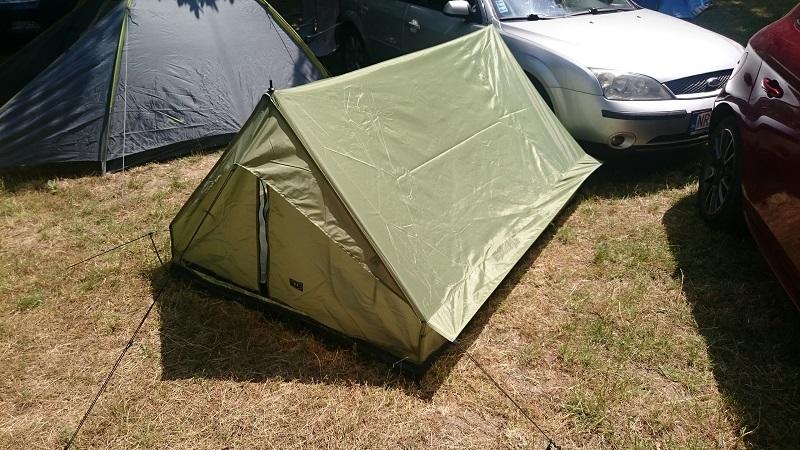 MFH Minipack tenda per 2 persone 213x137x97cm, bw tarn