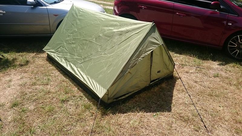MFH Minipack tenda per 2 persone 213x137x97cm, bw tarn