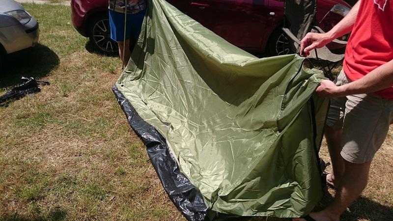 MFH minipack tenda per 2 persone 213x137x97cm, oliva