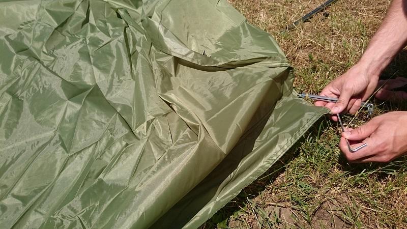 MFH Minipack tenda per 2 persone 213x137x97cm, bw tarn